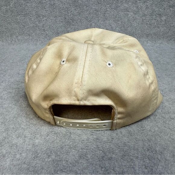 Vintage CIBA Hat Adult OSFA Beige 5 Panel Rope Brim Snapback Work Wear Company - Picture 7 of 10